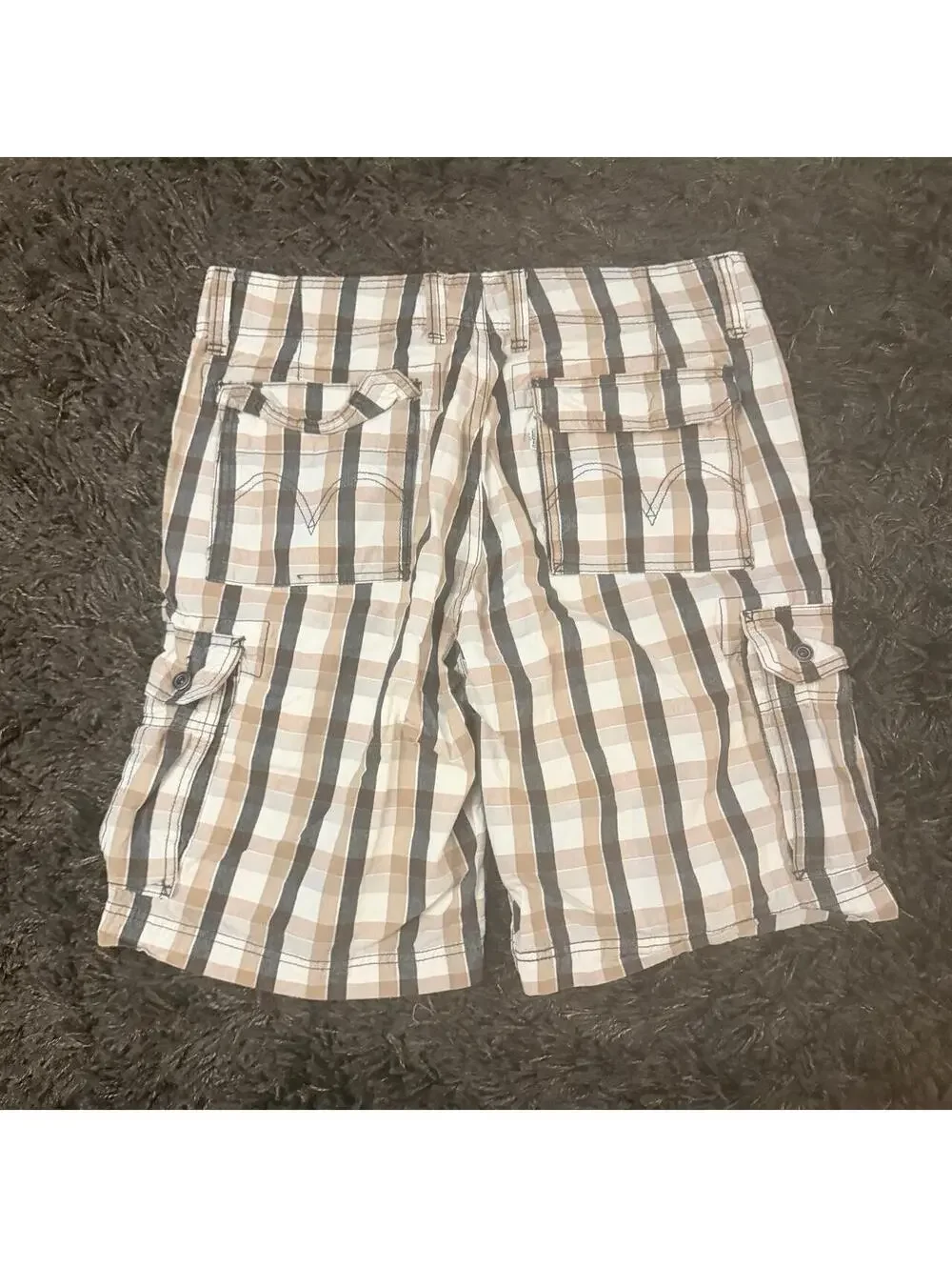 Levi's Plaid Cargo Shorts